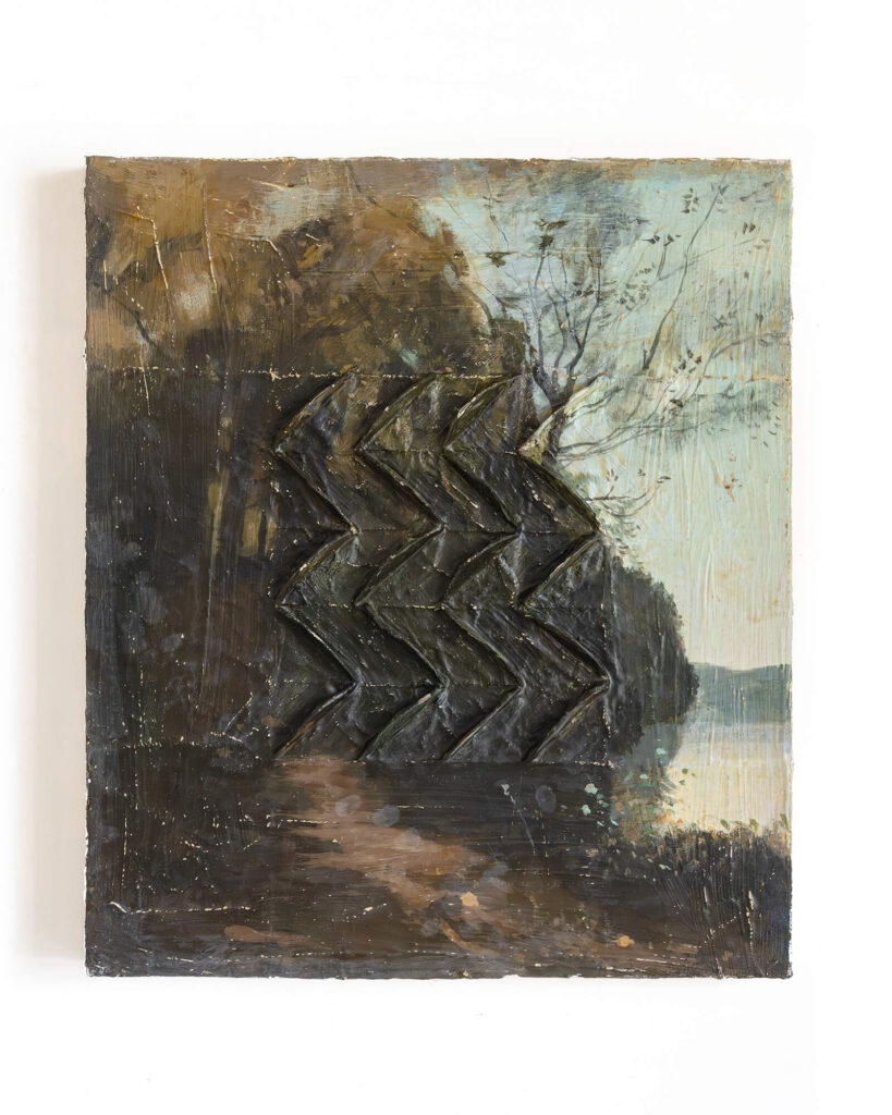 Marco Ferri, Omaggio a Corot, dipinto, velette