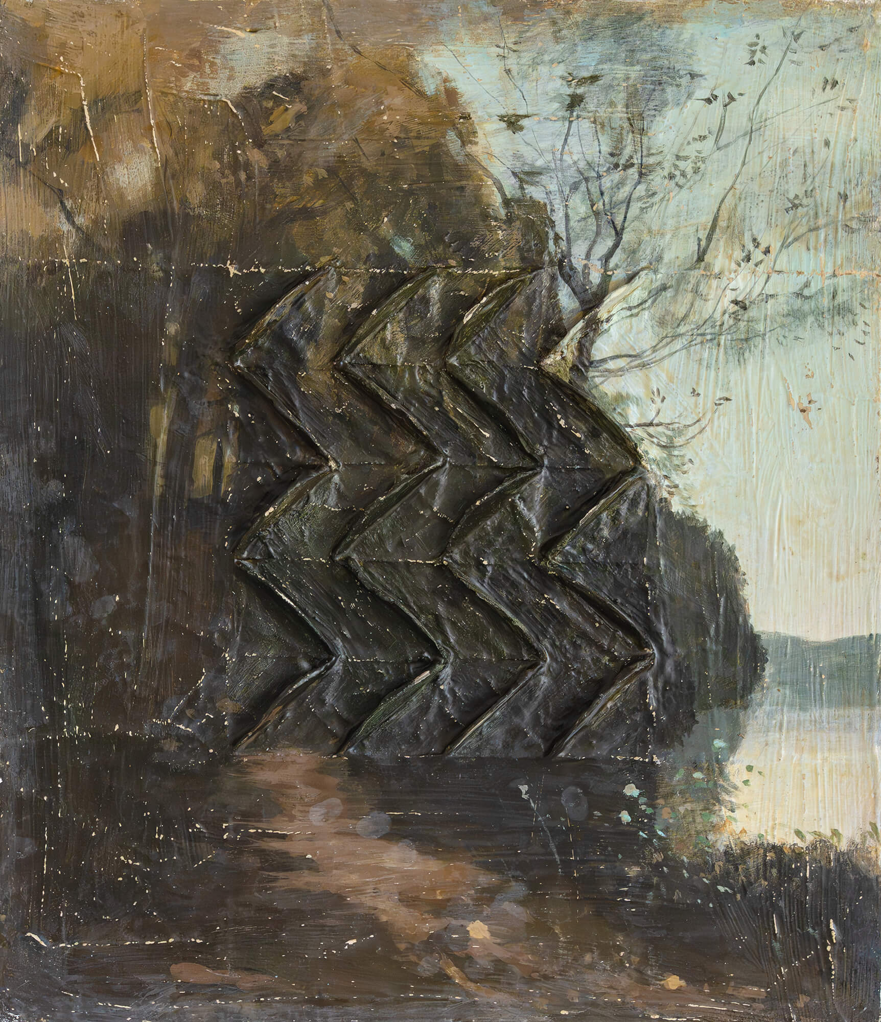Marco Ferri, Omaggio a Corot, dipinto, velette