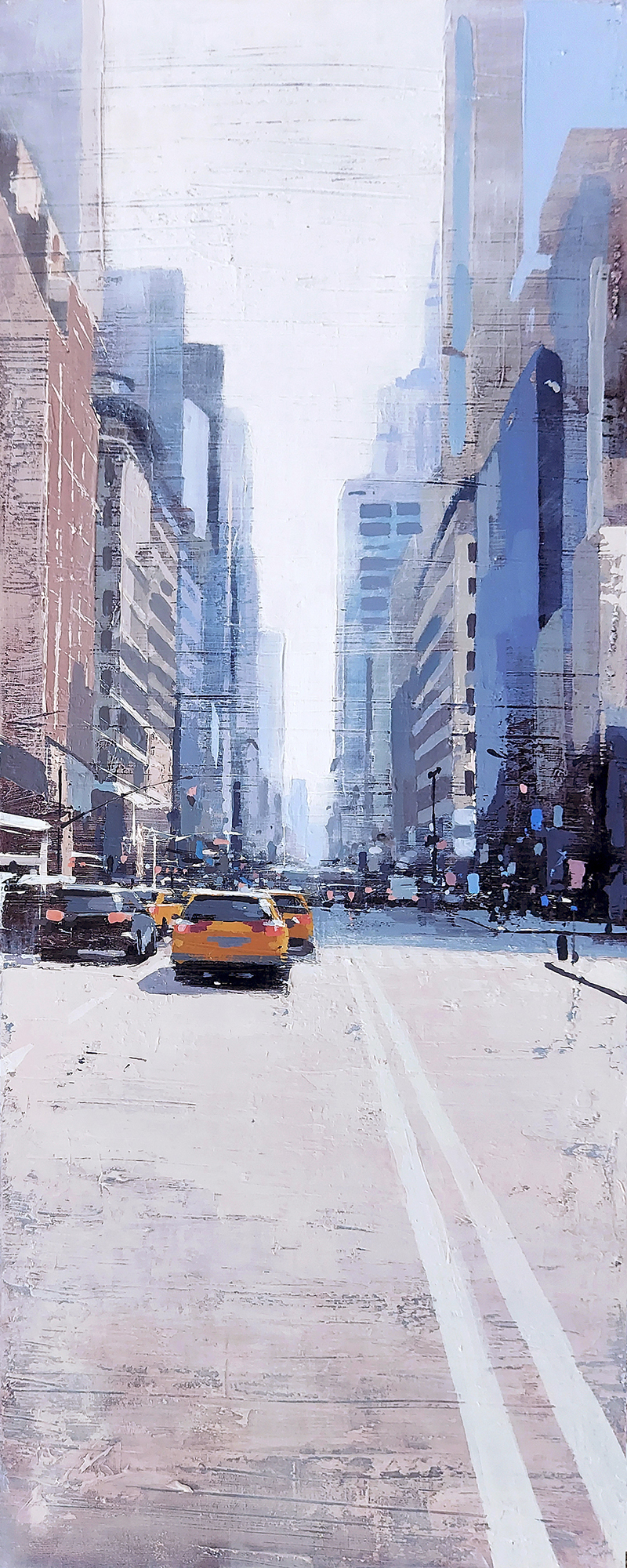 New York di giorno dipinta da Claudio Cionini