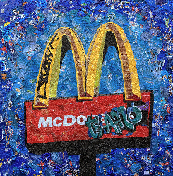 Pablo Llana - Te Amo - Junk food su tela